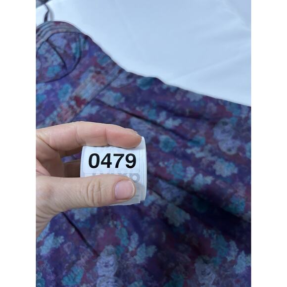 Free People Vintage Tapestry Mini Bustier Dress Vampire Diaries Size 0 Purple - Picture 9 of 9